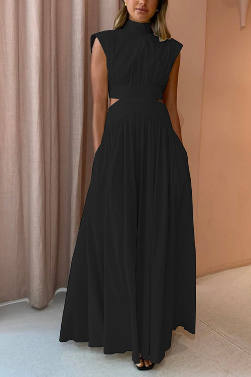 Dame Maxi Kjole med Cut Out Detaljer 2