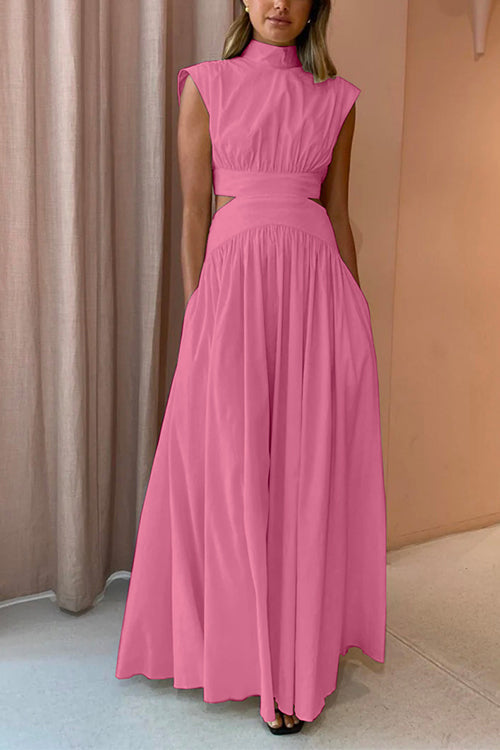 Dame Maxi Kjole med Cut Out Detaljer 3