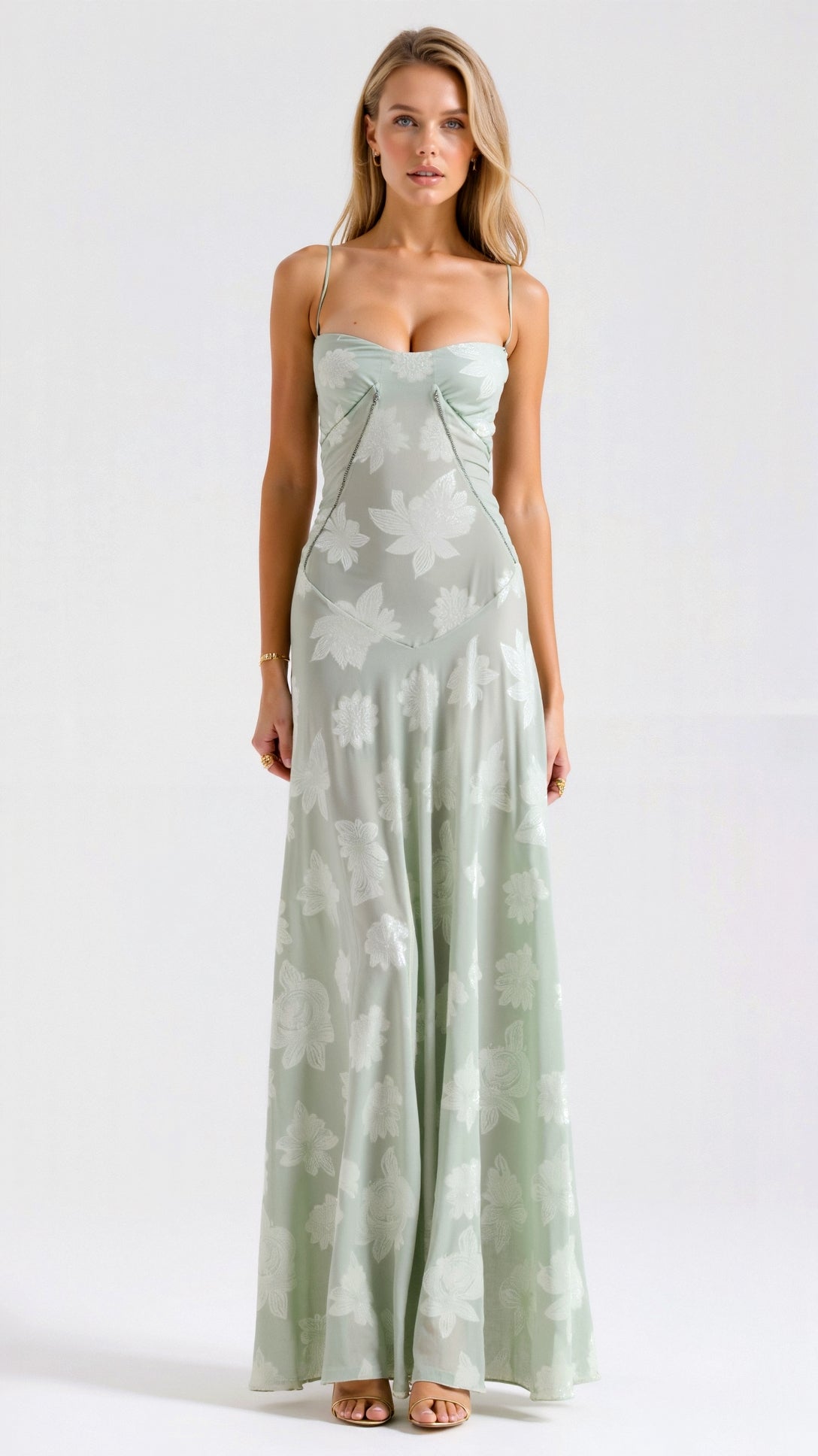 Dame Maxikjole Bustier Stil for Bryllup 5