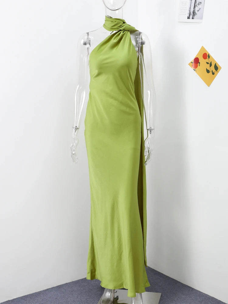 Dame Maxikjole Halterneck 3