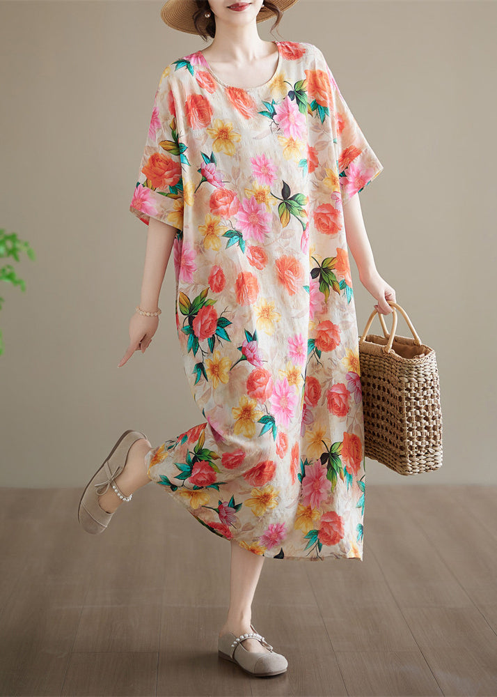 Dame Maxikjole Patchwork Mønster Plus Size 2
