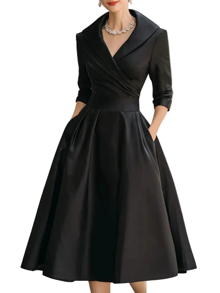 Dame Midi-kjole med elegant design 0