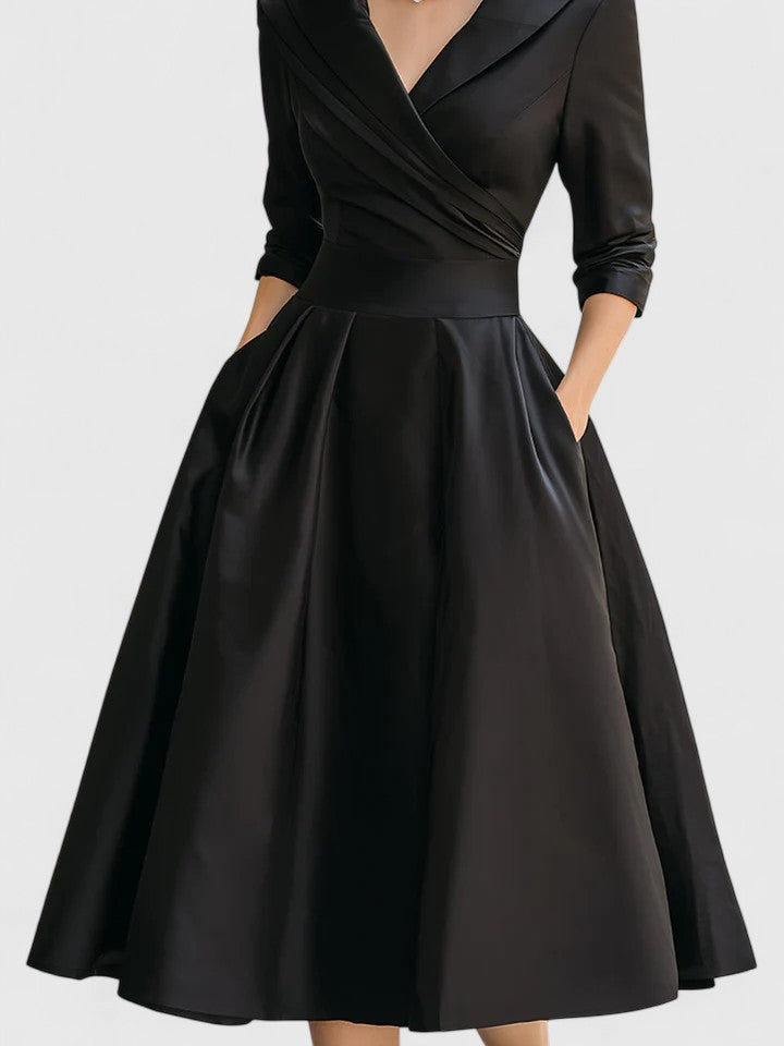 Dame Midi-kjole med elegant design 2