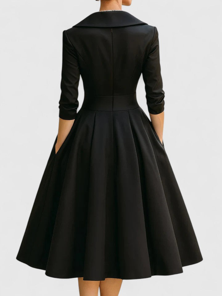 Dame Midi-kjole med elegant design 3
