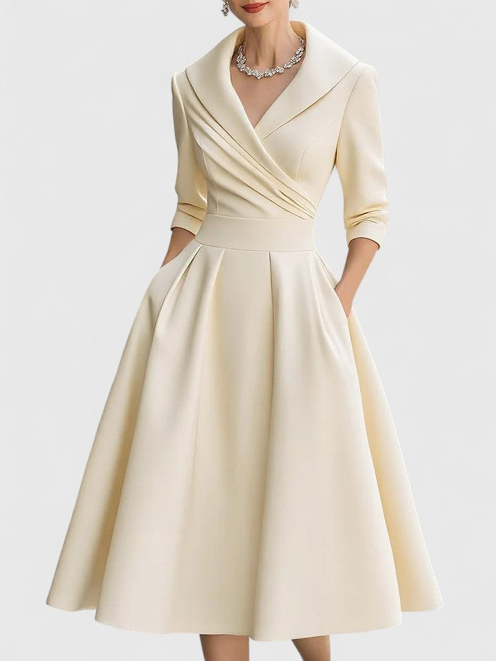 Dame Midi-kjole med elegant design 6