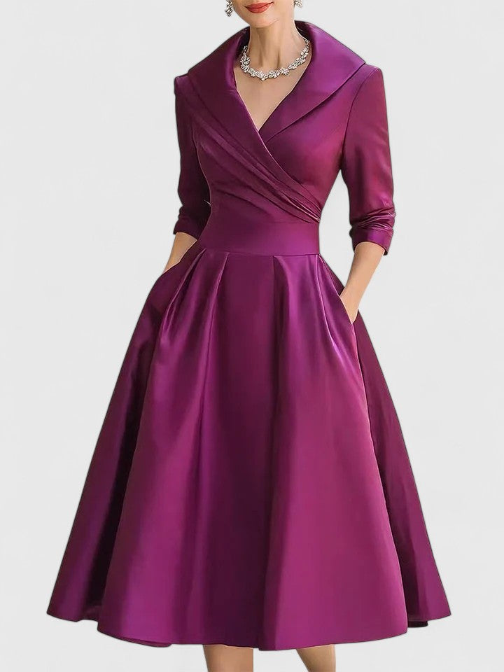 Dame Midi-kjole med elegant design 7