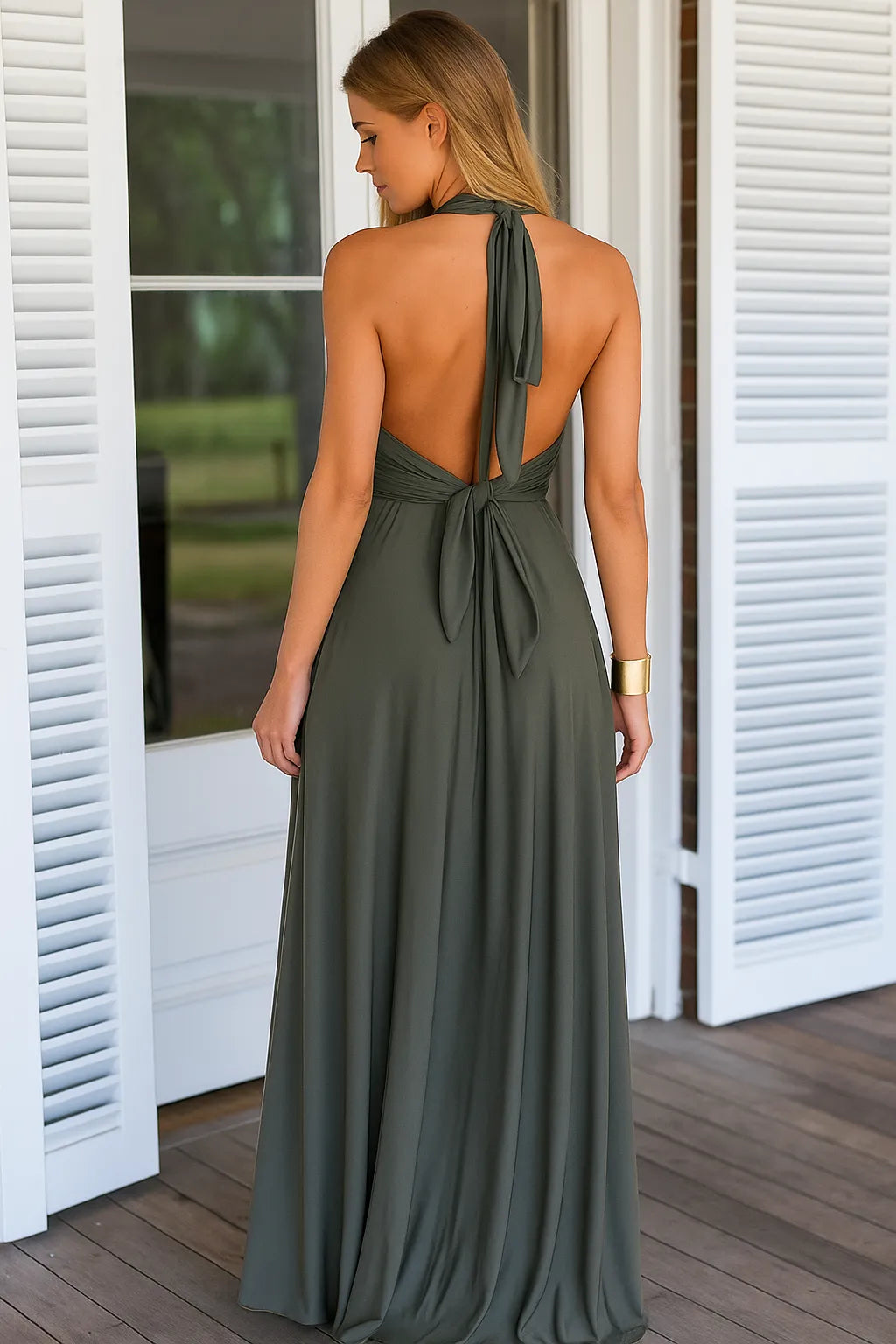 Dame Midi Kjole Chic 7