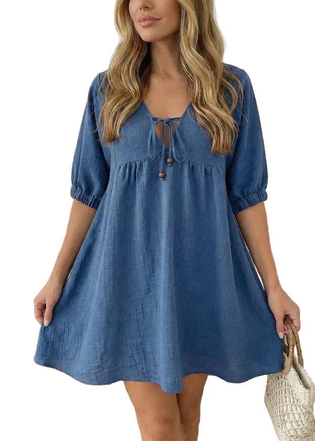 Dame Midtkjole Boho Stil Patchwork 0