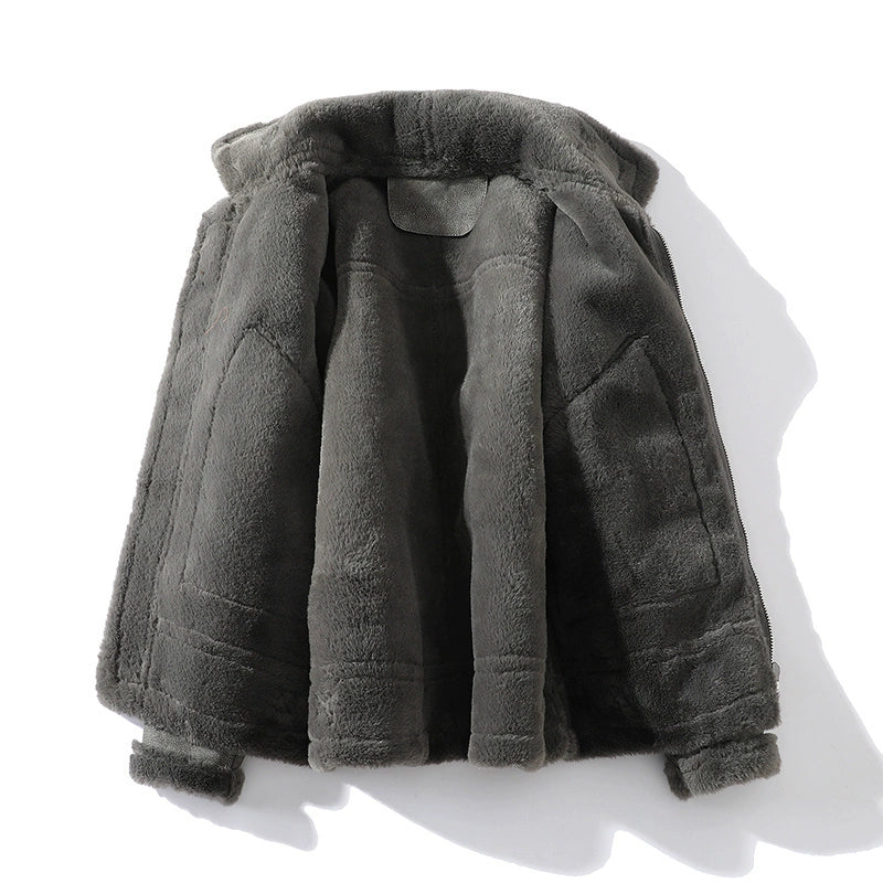 Dame Moto-jakke med Shearling Detaljer 2