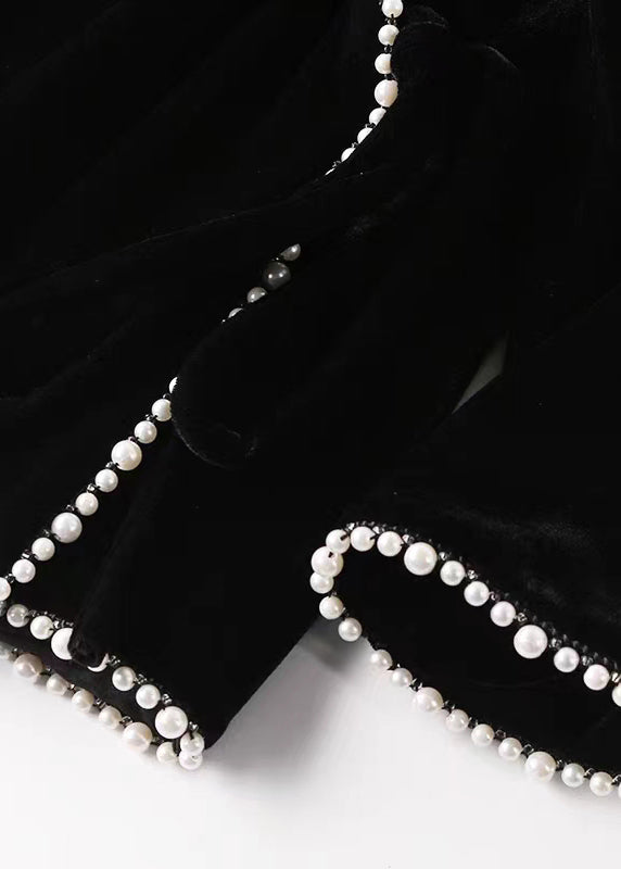 Dame O-hals Topper med Perle Detaljer 3
