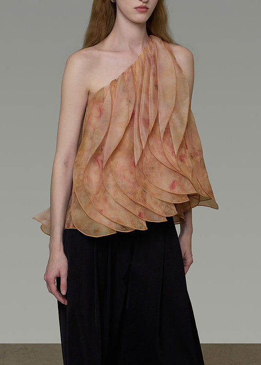 Dame One Shoulder Bluse Lag På Lag Design 4