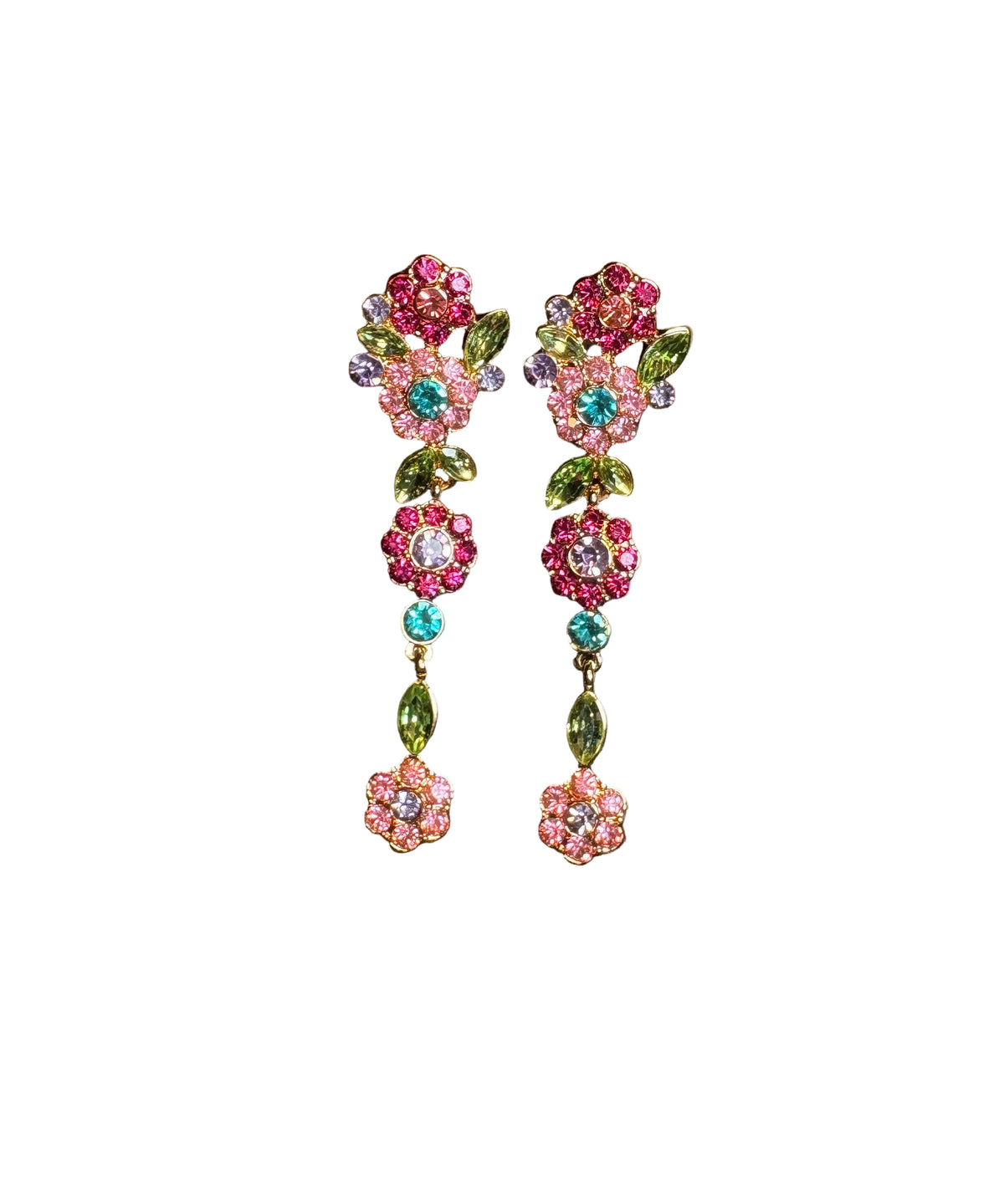 Dame Øredobber Blomster Design Dråpeformet 0