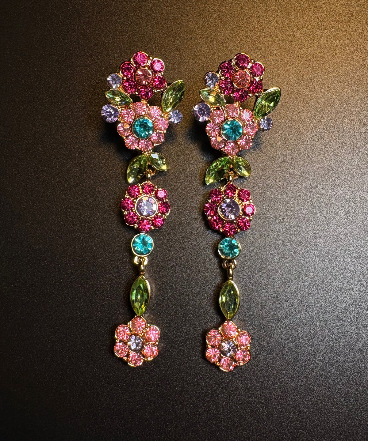 Dame Øredobber Blomster Design Dråpeformet 4