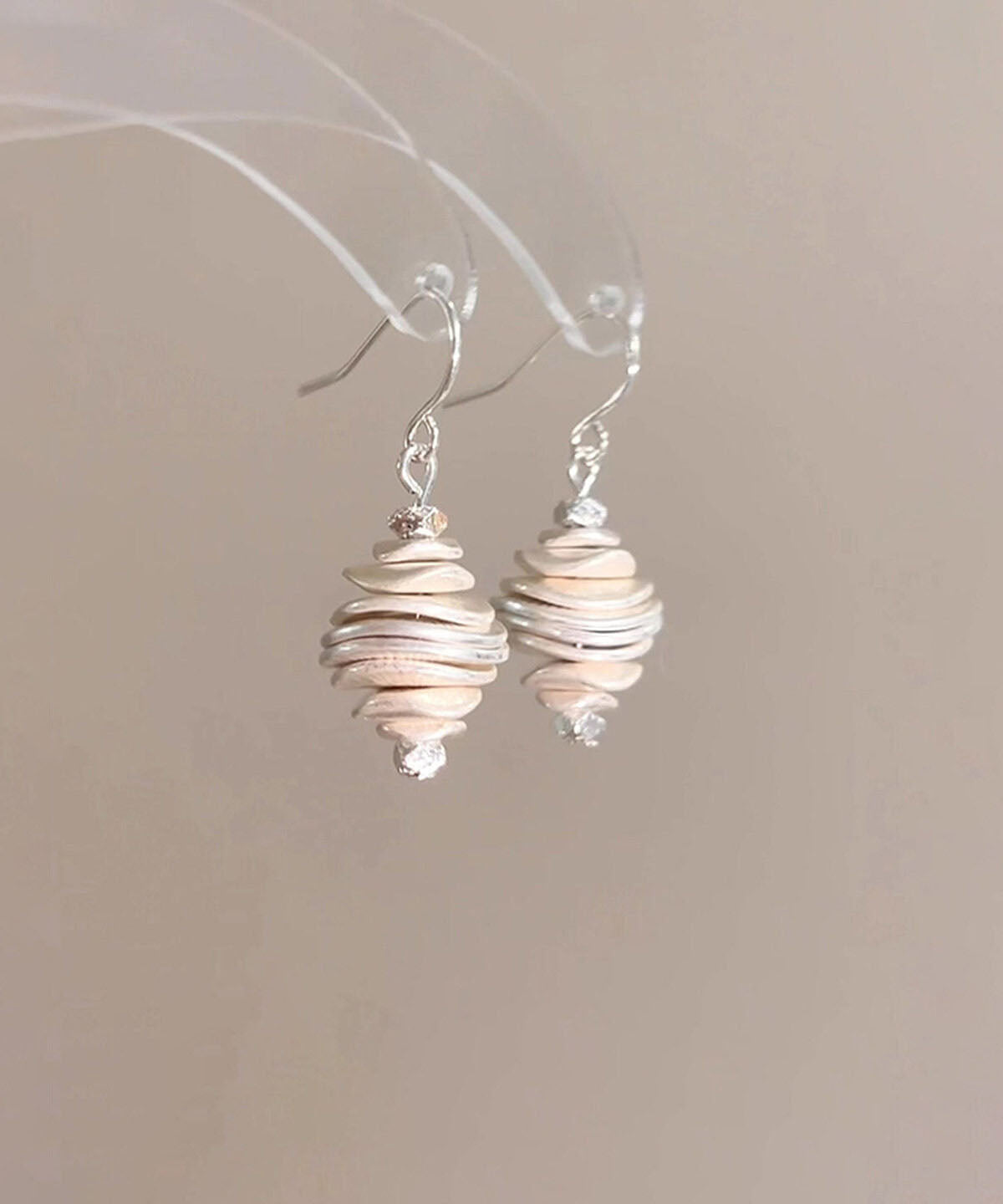 Dame Øredobber Conch Drop Design 0