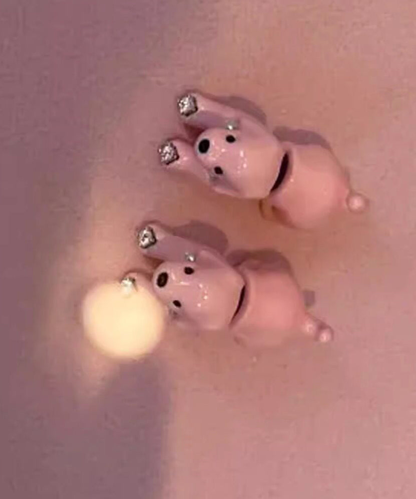 Dame Øredobber Hundemotiv Drippende Design 4