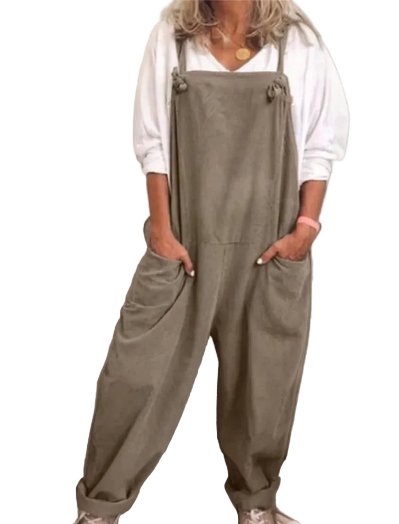 Dame Oversize Jumpsuit med Lommer 0