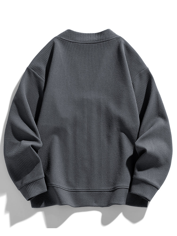 Dame Oversized Cardigan med Glidelås Moderne Stil 2