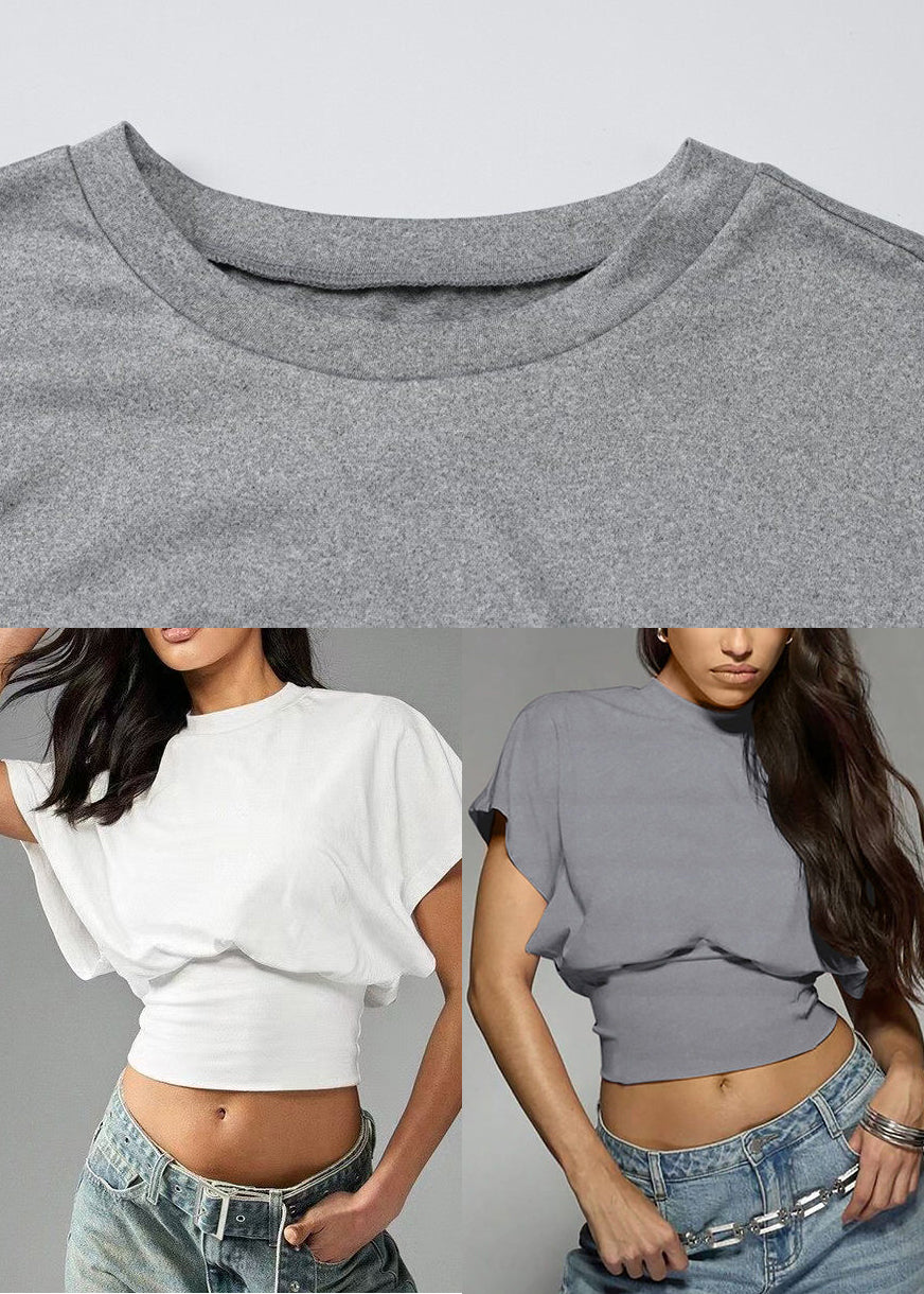 Dame Oversized T-skjorte med Korte Ermer 4