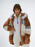 Dame Padded Plush Frakk med Kontrastdesign 4