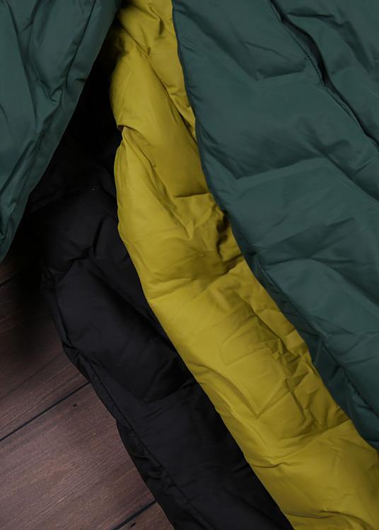 Dame Parkas med Hette i Gul 4