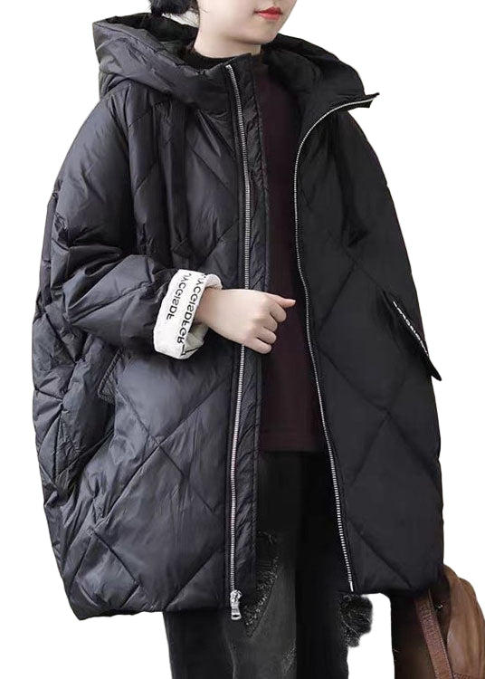 Dame Pufferjakke Lang Boho Stil 0