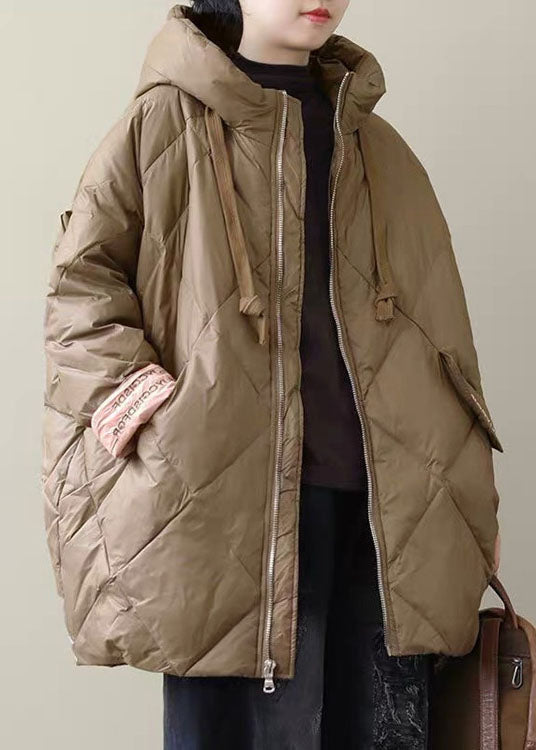 Dame Pufferjakke Lang Boho Stil 1