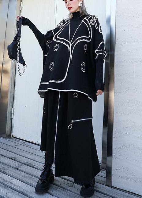 Dame Pullover Bluse med Batwing Ermer 2
