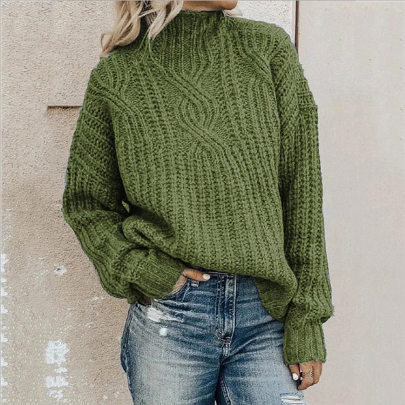 Dame Pullover Klassisk Stil Myk Fiber 1