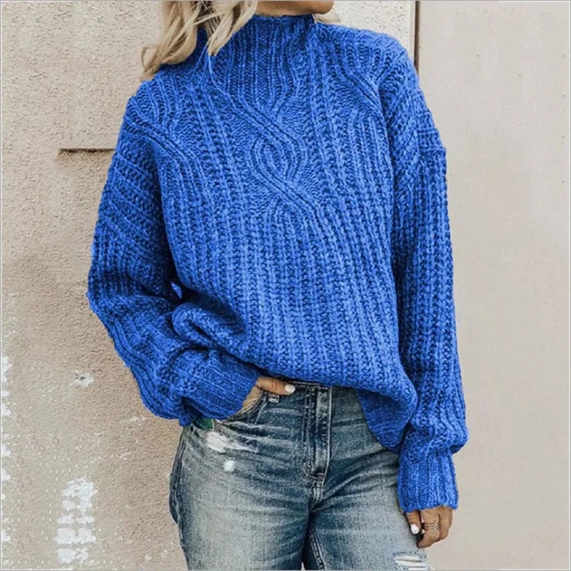 Dame Pullover Klassisk Stil Myk Fiber 3