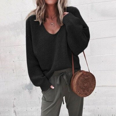 Dame Pullover i Merinoull med Klassisk Design 2