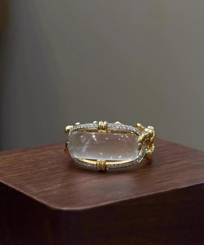 Dame Ring med Sirkon Krystall Design 2