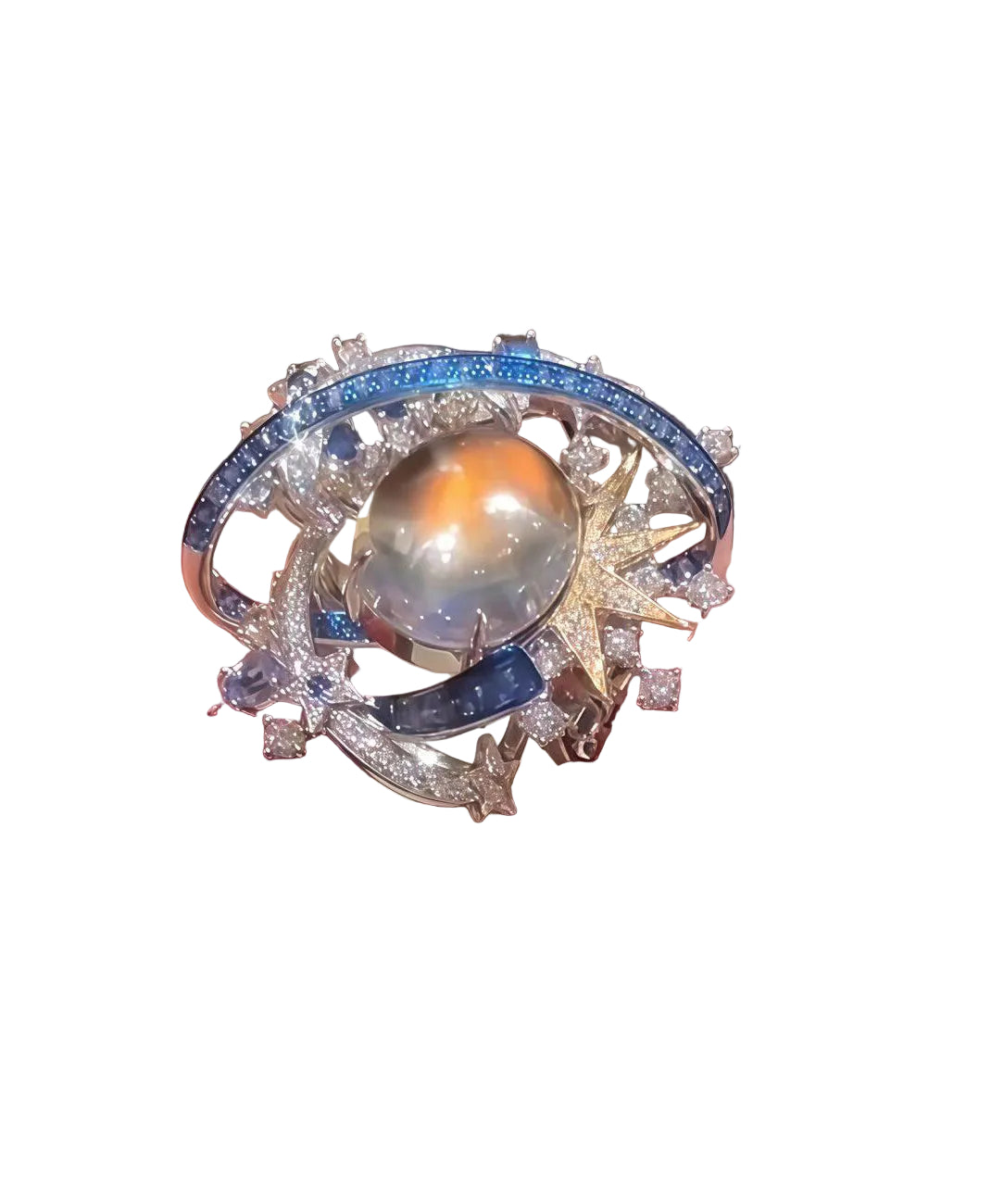 Dame Ring med Stjerne- og Planetmotiv 0