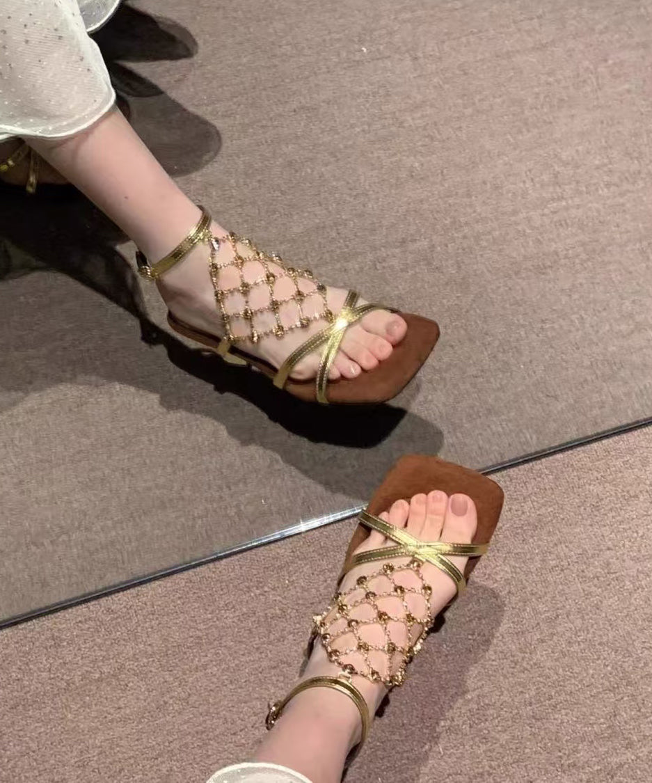 Dame Sandaler Chunky Hæl Glitrende Design 0