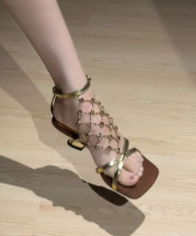 Dame Sandaler Chunky Hæl Glitrende Design 4