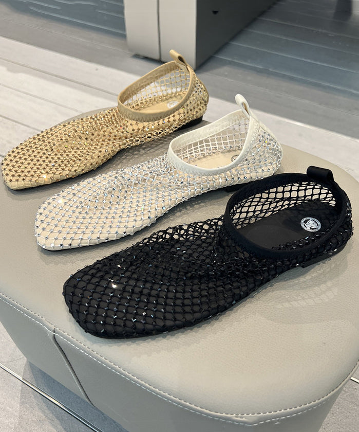 Dame Sandaler Flate Mesh Design 2
