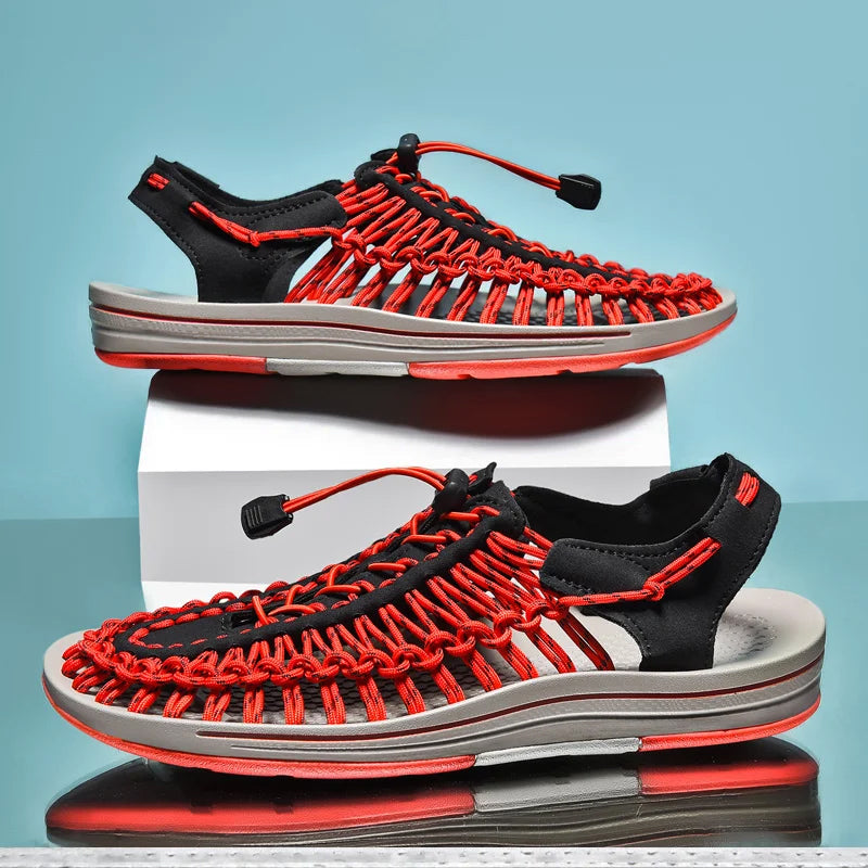 Dame Sandaler Flate Tropisk Stil 4