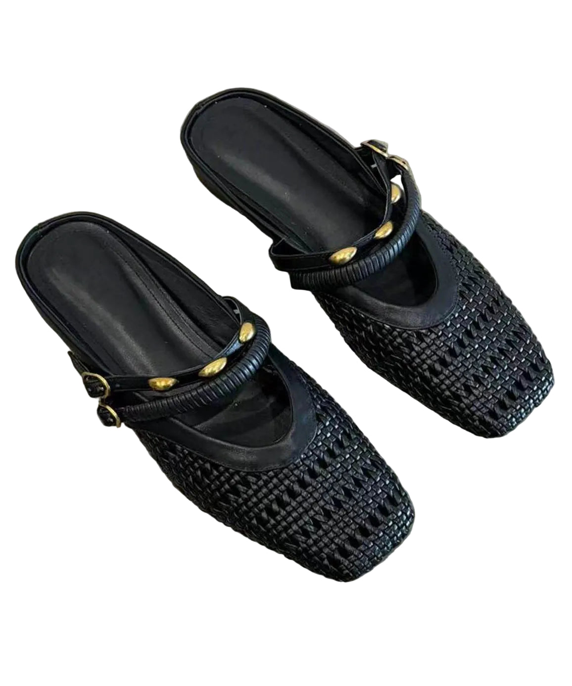 Dame Sandaler Håndlagde med Utskjæringer 0
