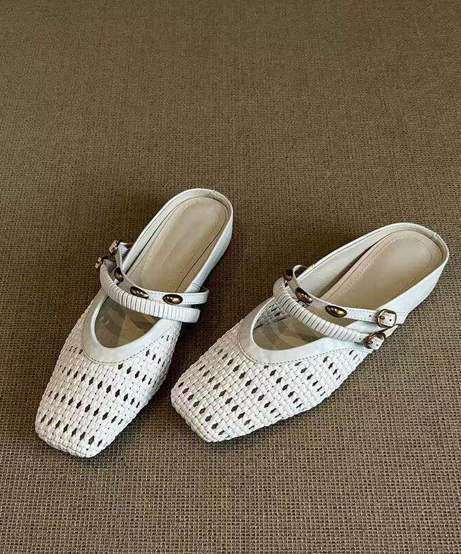 Dame Sandaler Håndlagde med Utskjæringer 2