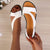 Dame Sandaler Justerbare Remmer Premium PU Lær 2
