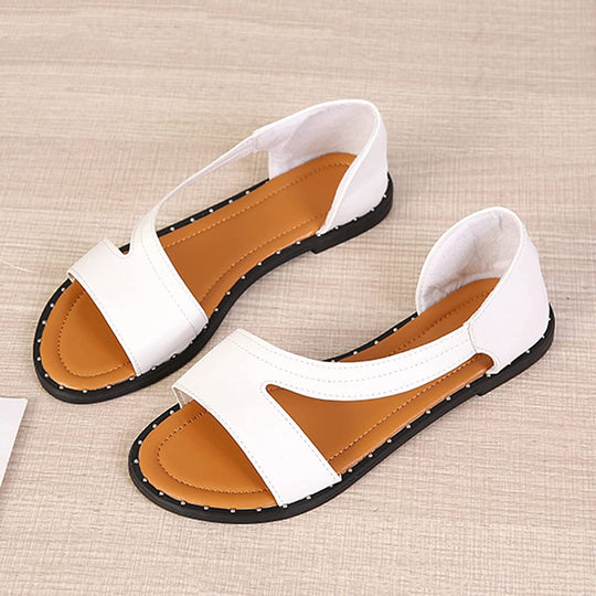 Dame Sandaler Justerbare Remmer Premium PU Lær 3
