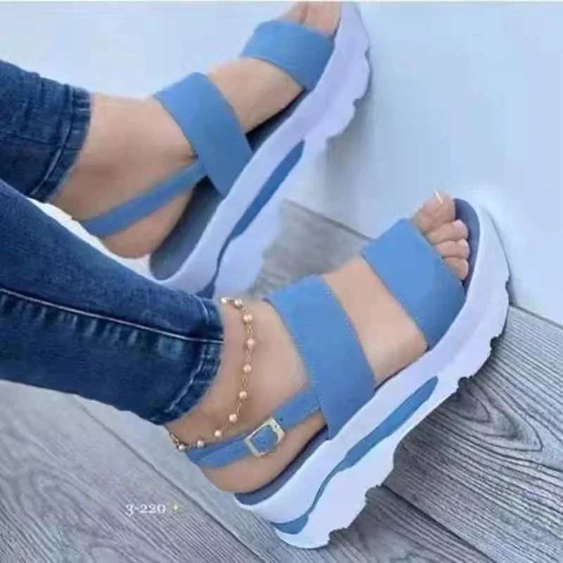 Dame Sandaler Lav Plattform Moderne Design 2