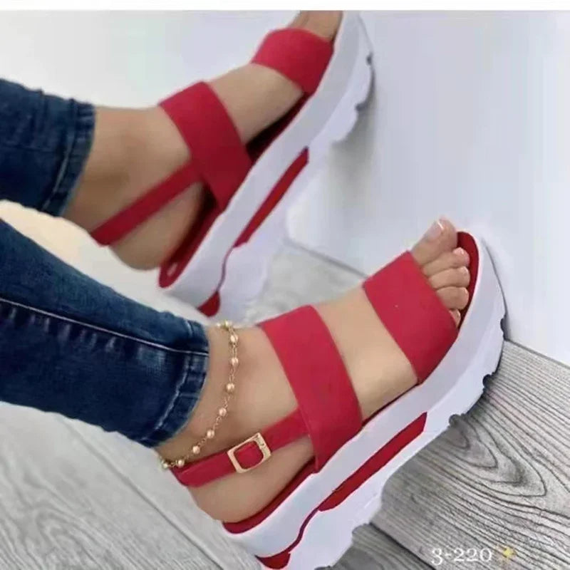 Dame Sandaler Lav Plattform Moderne Design 3
