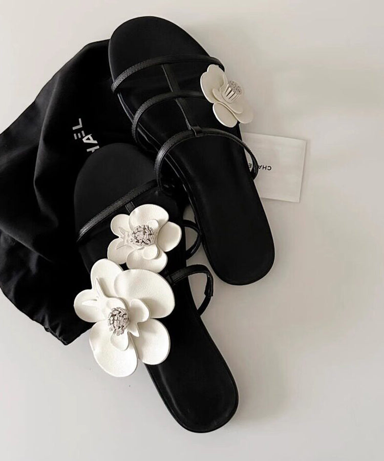 Dame Sandaler Peep Toe Floral Design 0