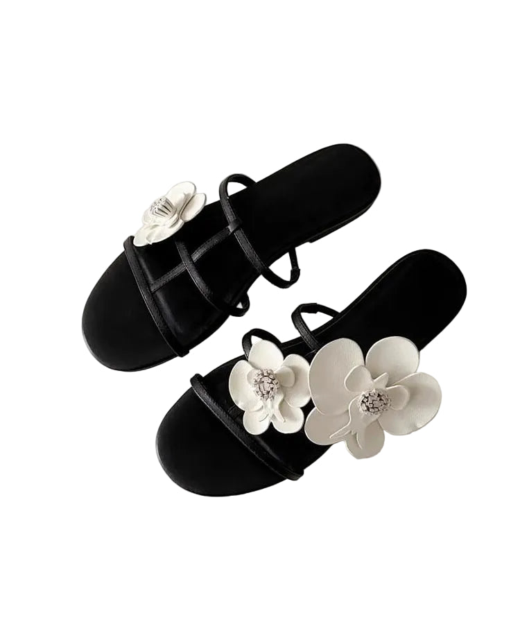 Dame Sandaler Peep Toe Floral Design 4