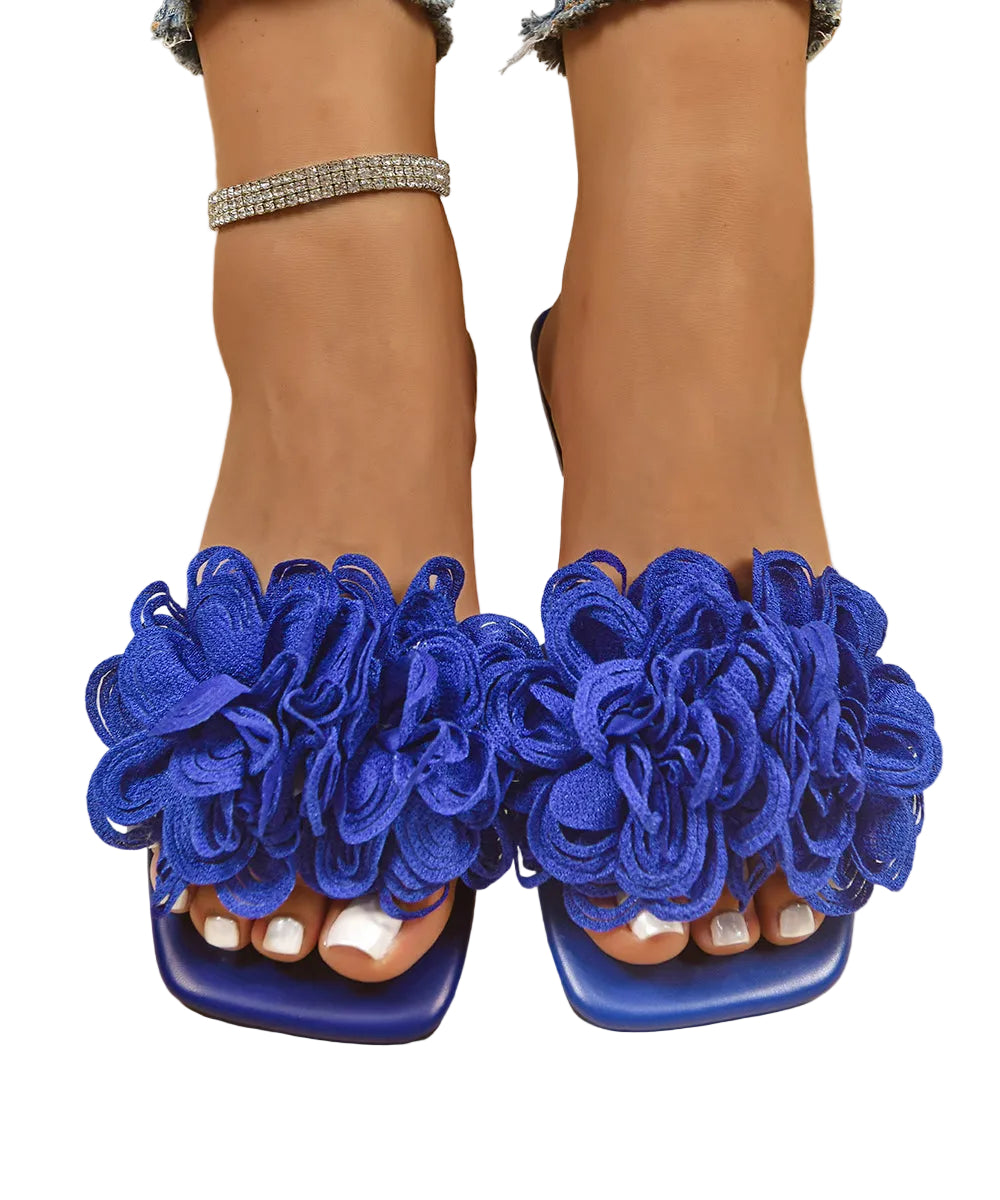 Dame Sandaler Peep Toe med Blomsterdesign 0