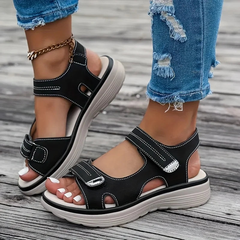 Dame Sandaler Plattform for Sommerreise 1