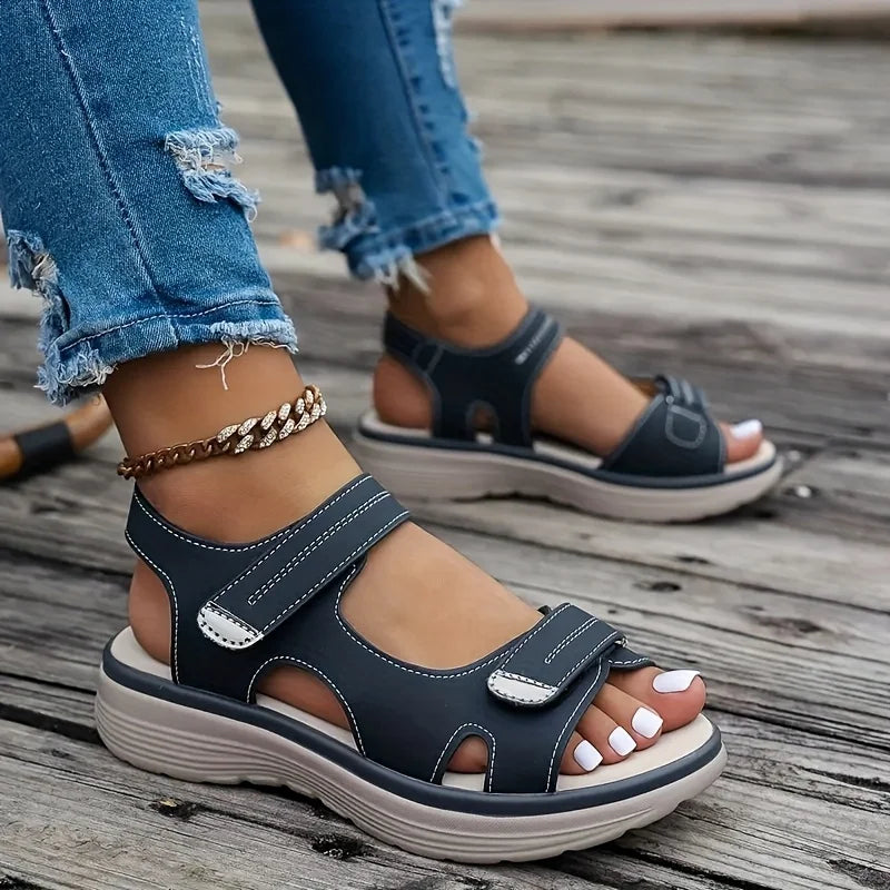 Dame Sandaler Plattform for Sommerreise 4