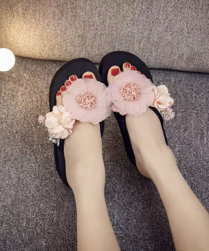 Dame Sandaler Plattform med Blomsterdesign 1