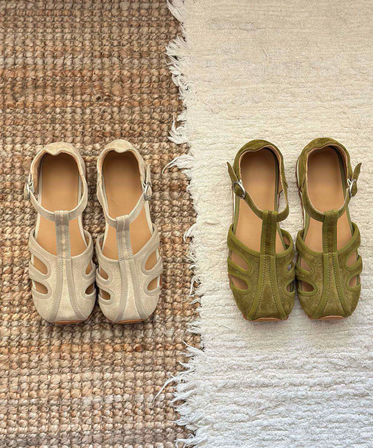 Dame Sandaler Retro Splicing 3