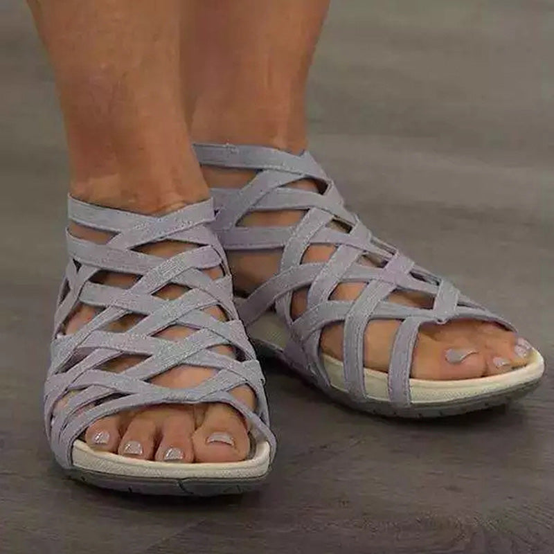 Dame Sandaler Romerske Flate for Sommerbruk 6